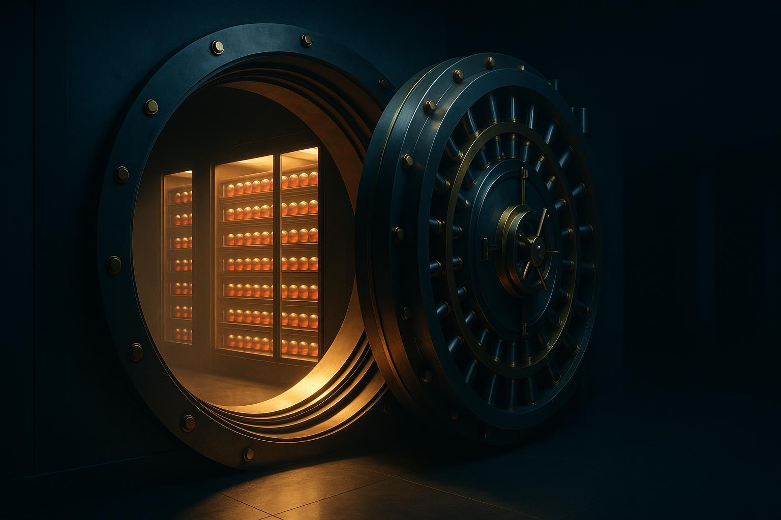 The Vault door, standing open