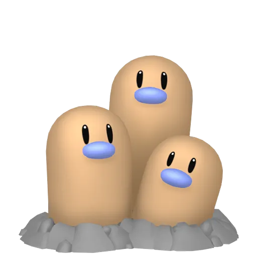 Shiny Dugtrio